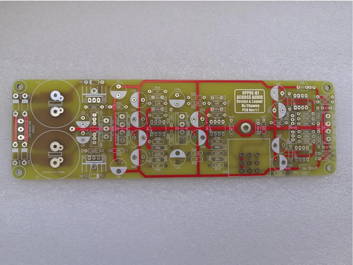 

1PC Hifi B1 Opa Stereo Preamplifier Board Pcb Blank Board