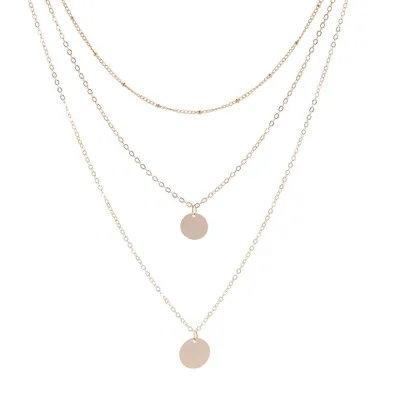 Модное многослойное геометрическое круглое ожерелье с подвеской для женщин, ожерелье с жемчугом и блестками в форме сердца, массивное ювелирное изделие XL018 - Окраска металла: 20