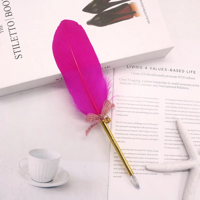 Butterfly knotPink Горячая многоцветная гелевая ручка для тела, подарок на День учителя, металлическая простая Качественная ручка, офисные канцелярские принадлежности, красивый подарок на день рождения - Цвет: Butterfly knotPink