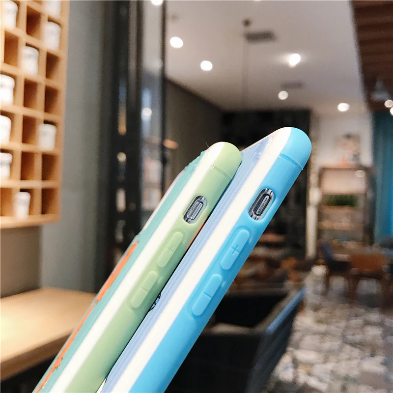 Забавный мультяшный Кот мышь телефонные чехлы для iPhone X XR Xs Max 11 8 7 6 6s Plus 11 Pro Max полосатый чемодан Мягкий ТПУ PC задняя крышка