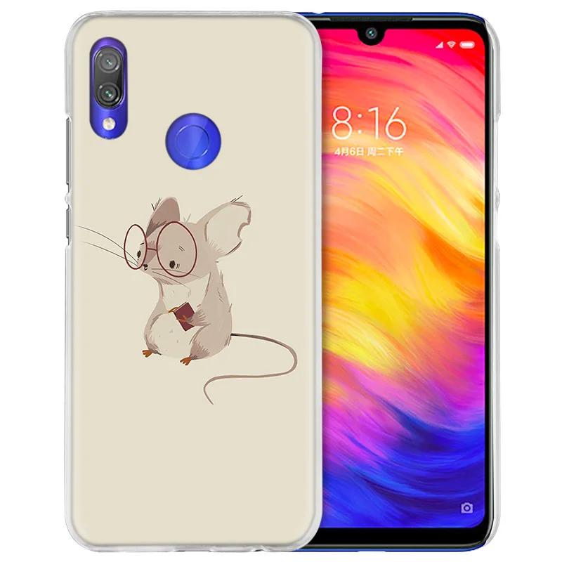 Чехол для Xiaomi Redmi Note 7 7A фотоаппаратов моментальной печати 7S 6 6A 5 Y3 K20 mi 8 до 9 лет CC9 CC9E A1 A2 A3 играть F1 Lite Pro Plus с изображением милых животных крыса