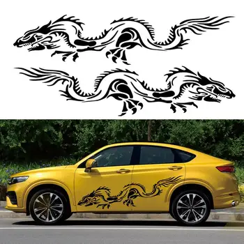 

Car Auto Body Sticker Sport Self-Adhesive Side Truck Graphics Decals Dragon Totem Car Stickers 5 Colors New