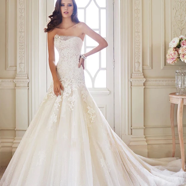 Длинная романтическая Casamento Аппликации Бисер vestido de noiva renda кружевное свадебное платье в винтажном стиле; платья для матери невесты