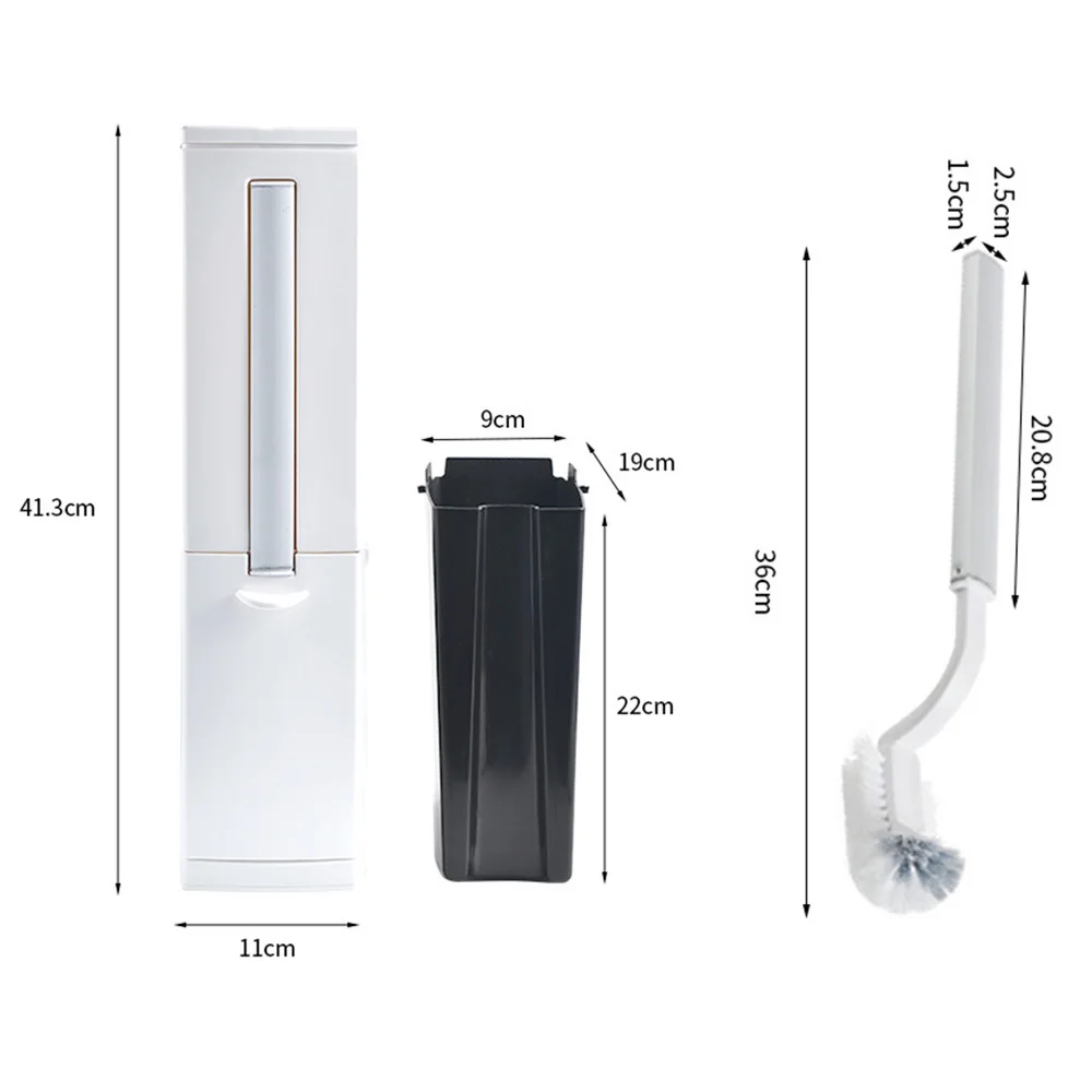 Домашний мусорный бак для ванной комнаты в японском стиле, небольшой набор бумаги с крышкой, щетка для унитаза, одна Чистящая Щетка