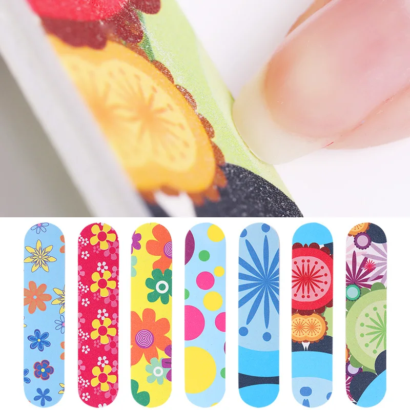 

5 Pcs/10 Pcs/set Random Color Nail Buffer Professional Nail File Polishing Nail Art File Tools Flower Manicure Nail Art Tool