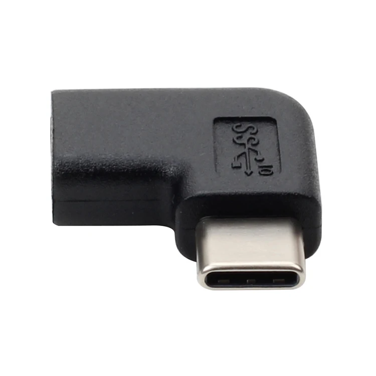 USB-C штекер-Женский расширительный тест боковой локоть высокоскоростной Сертификация USB3.1 type-C адаптер