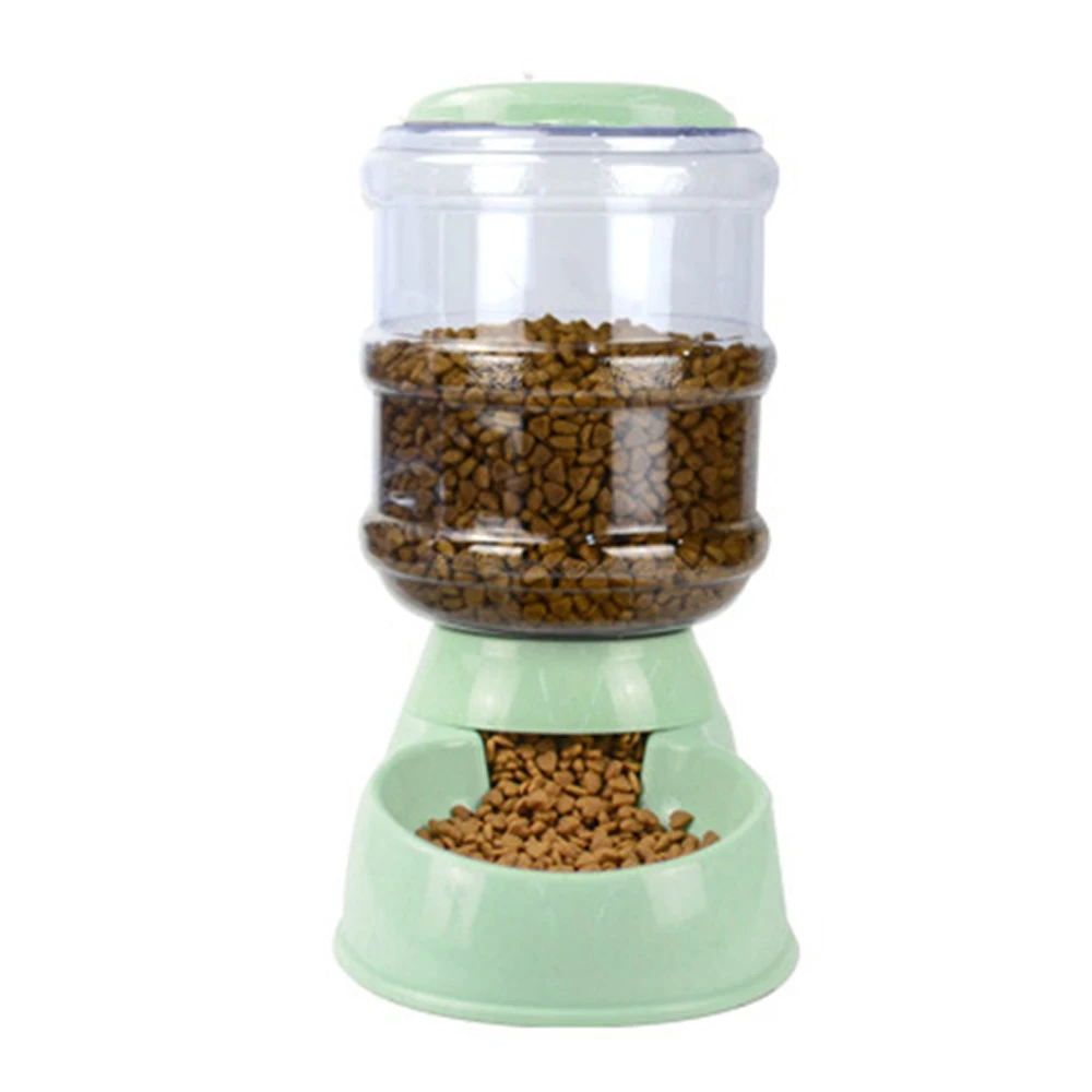 Green feeder 3.8L вертикальный автоматический диспенсер для воды, собака, еда чаша для кормления домашних животных, устройство для питья воды, товары для кошек - Цвет: Green feeder