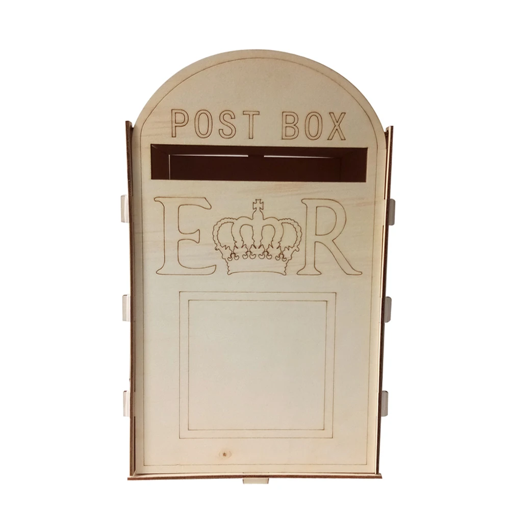 type 2 New DIY Wedding Gift Card Box Wooden Money Box with Lock Beautiful Wedding Decoration Birthday Party Supplies - Цвет: type 2