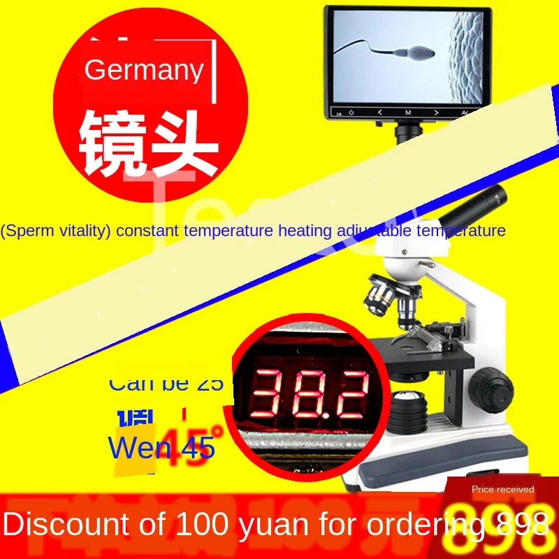 

Constant temperature heating artificial insemination veterinary microscope professional sperm