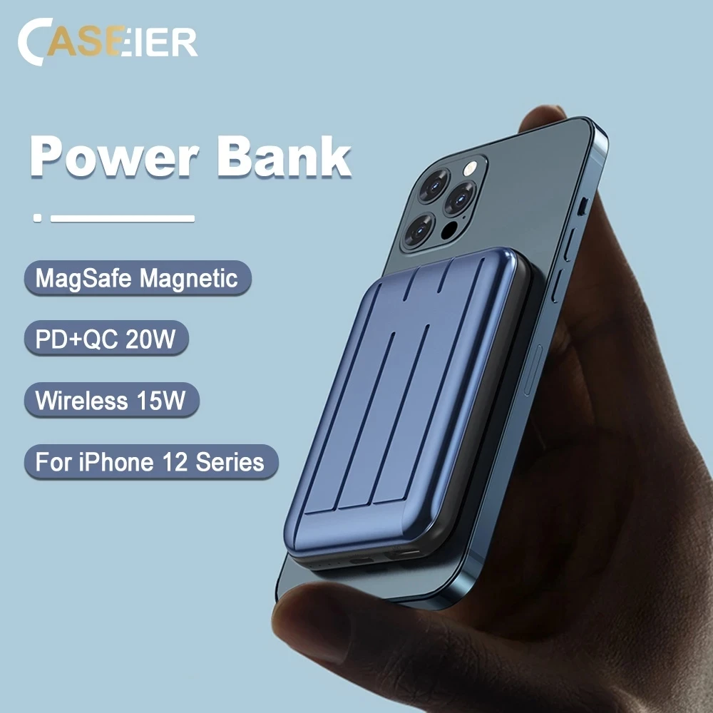 Caseier 15w Wireless Magnetic Power Bank For Iphone 12 Pro Max w Fast Charging Pd Usb Type C Portable Extrenal Battery Charger Power Bank Aliexpress Caseier 15w Wireless Magnetic Power Bank For Iphone 12 Pro Max w Fast Charging Pd Usb Type C Portable Extrenal Battery Charger Power Bank Aliexpress