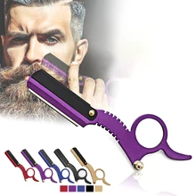 Новая высококачественная безопасная ручная Мужская старомодная ручная Парикмахерская держатель бритый станок для выщипывания бровей простая масляная голова бритва