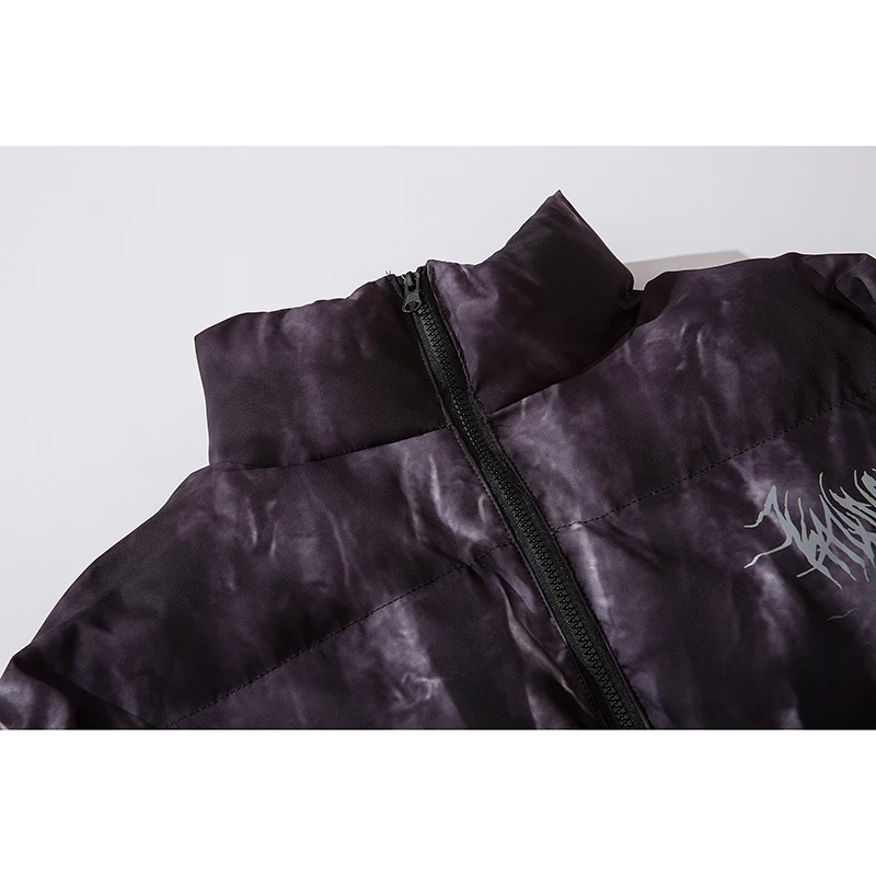 Зимняя мужская стеганая куртка с принтом граффити пальто 2019 мужские парки