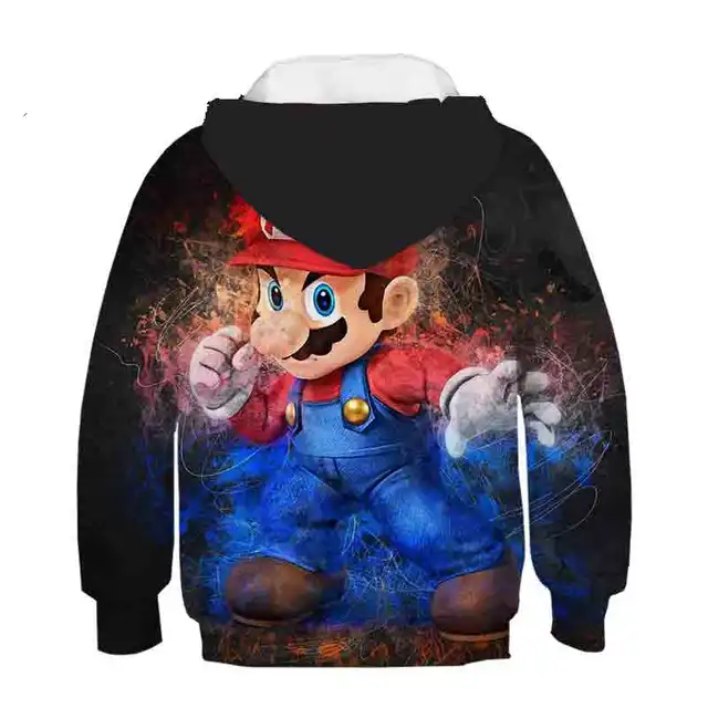 Children s Mario Bros 3D Printing Hoodie Sweater Casual Cartoon Hoodie New Autumn Clothing For 4
