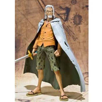 

6" Anime One Piece Roger The Pirates Silvers Rayleigh Golden Cat Sticker Original Version PVC Action Figure Toy BOX 16CM X783