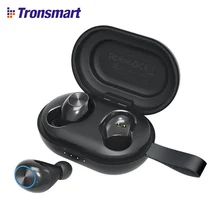 Tronsmart Spunky Beat наушники-вкладыши TWS с Беспроводной Bluetooth 5,0 водонепроницаемый наушники с устройство, док-станция Qualcomm, Шум отмены, 24 часов проигрывания, сенсорный Управление