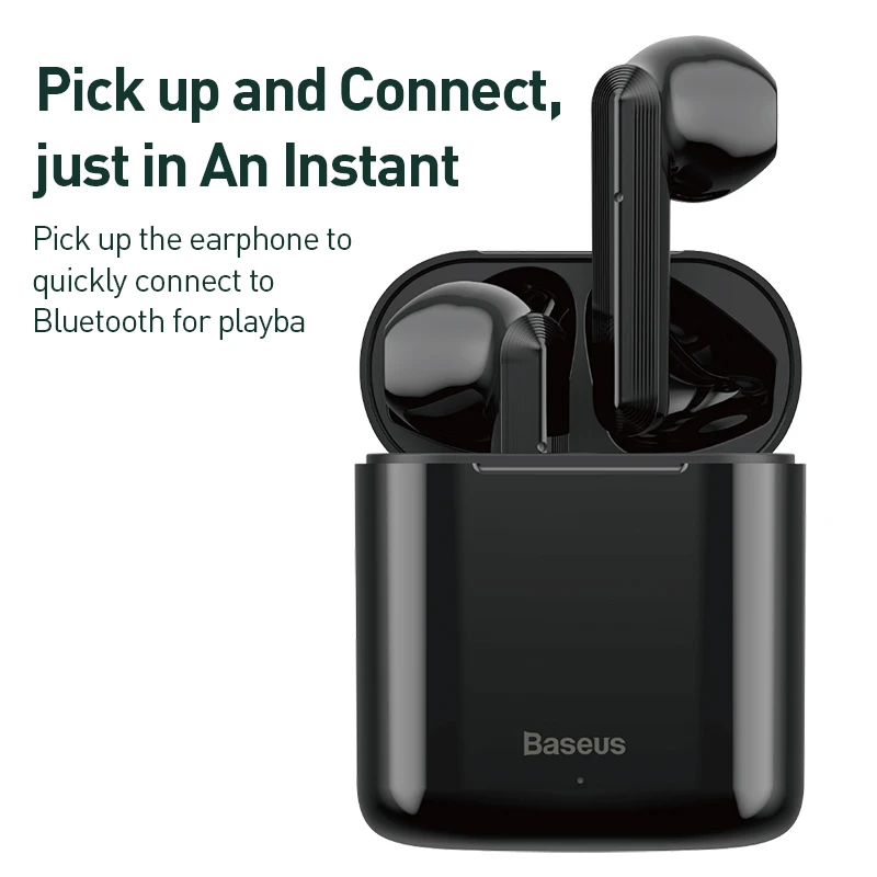 Baseus беспроводные наушники Bluetooth W09 вкладыши TWS 5 0 Беспроводной громкой связи