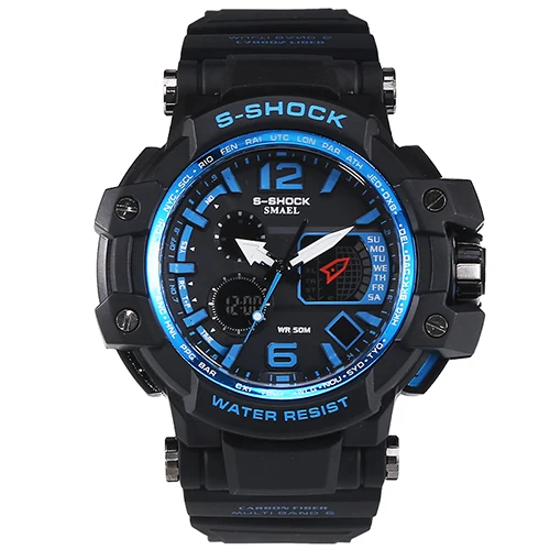 New sport brand fashion watch men's LED digital watch G outdoor multi-function waterproof military sports watch relojes hombre - Color: Other
