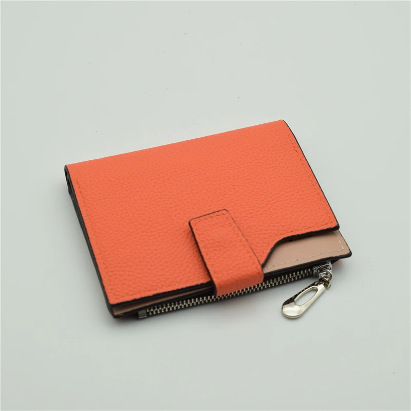

Women Wallet PU Leather Black/Coffee/Gray/Orange/Brown Female Purse Short Card Holder Wallet