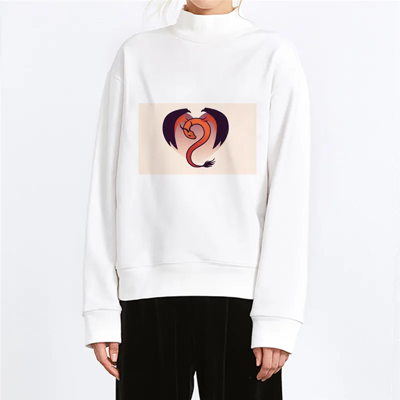 Lychee, Harajuku, принт дракона, Женская толстовка, топ, Повседневный, вырез лодочкой, женские пуловеры, свободные, весна-осень, дамские свитшоты, топы