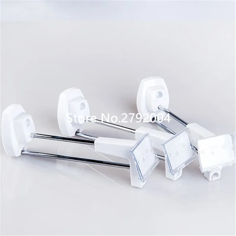 (50 pcs/pack )white color 180mm length Hanging slat-wall pegboard security display hook hanging security hooks with walled hook