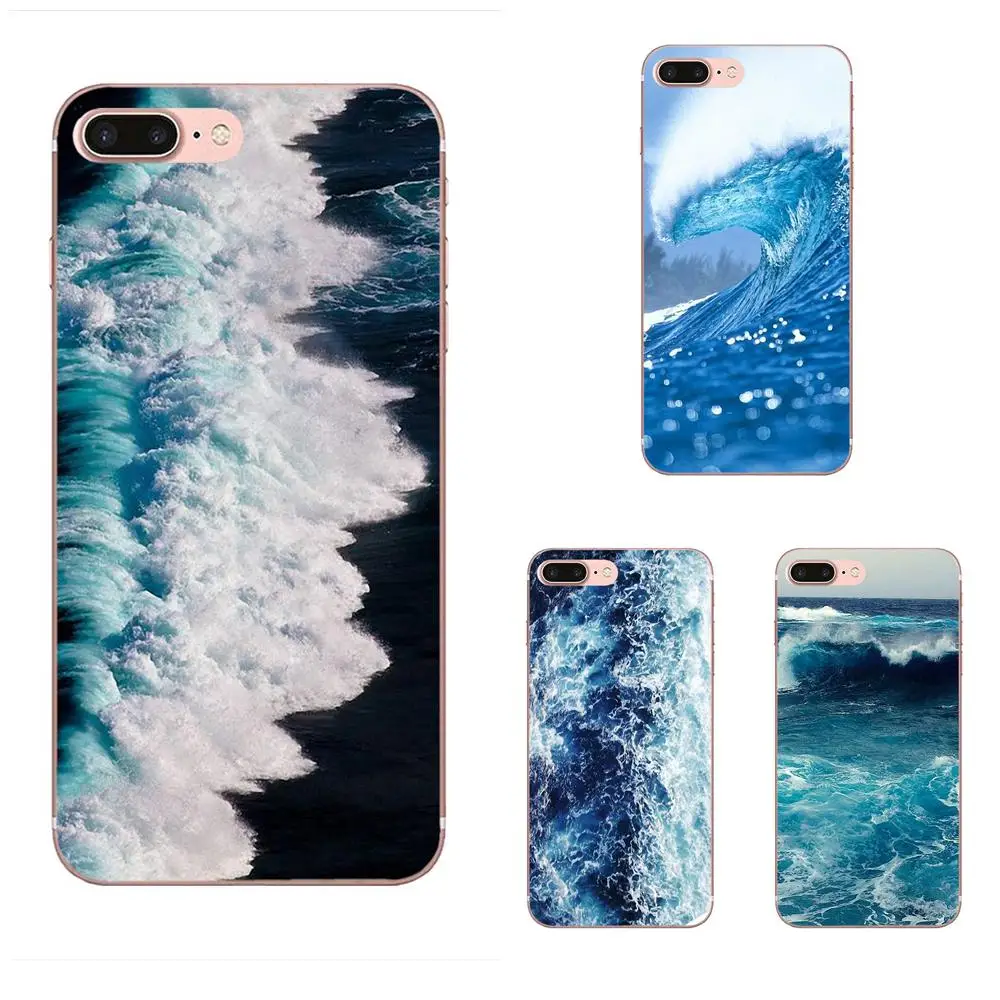 

High Quality Soft Back For Galaxy J1 J2 J3 J330 J4 J5 J6 J7 J730 J8 2015 2016 2017 2018 mini Pro Nature Sea Blue Ocean Waves