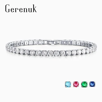 

Gerenuk CZ Fashion Multi Colors Cubic Zirconia Tennis Bracelet & Bangles For Women Wedding Accessories Color mixing Gift GUE0097