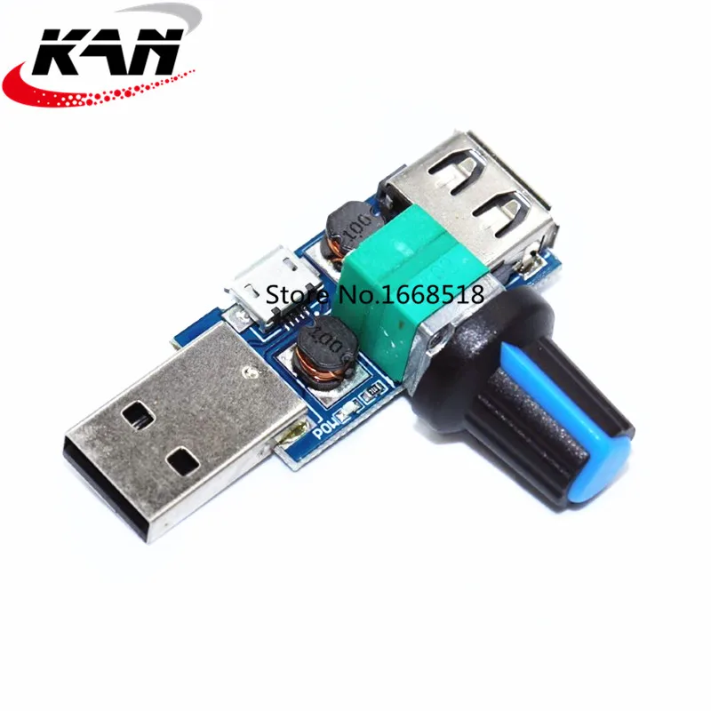 Микроusb-регулятор вентилятора 5 в постоянного тока контроллер скорости ветра