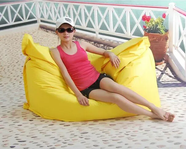 Кобальт синий пол бобы мешок стул, без ног водонепроницаемый beanbag диван мест
