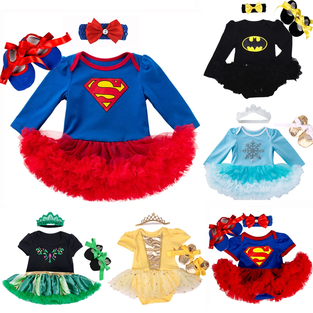 Vêtements Superman pour bébés | Tenue de soirée Tutus pour nouveaux-nés, barboteuse pour bébés filles, vêtements cadeaux d'anniversaire