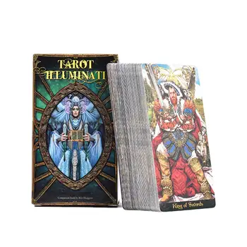 

78pcs Tarot Illuminati Kit Tarot Cards For Family Party English Playing Card Board Game Entertainment Board Game Playing Card