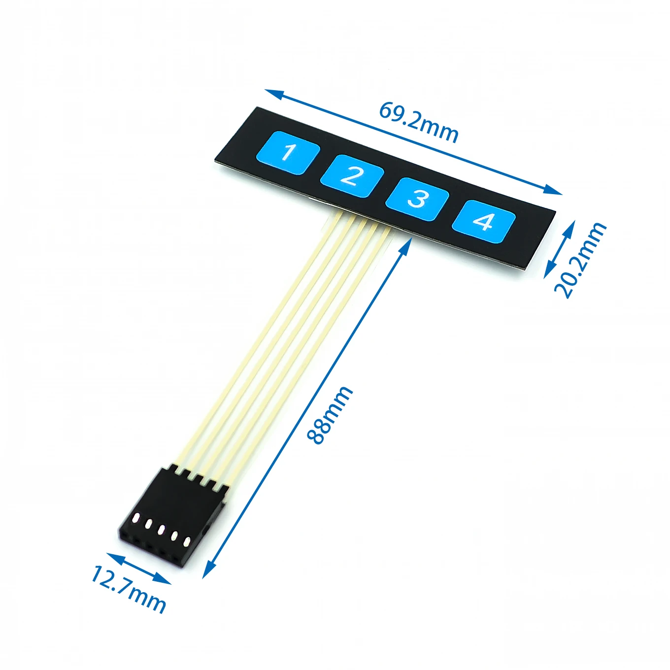 1*2 3 4 5 кнопочный мембранный переключатель 3*4 4X5 матричный массив клавиатуры 1X6 клавиатура с светодиодный панелью управления Pad DIY Kit для Arduino