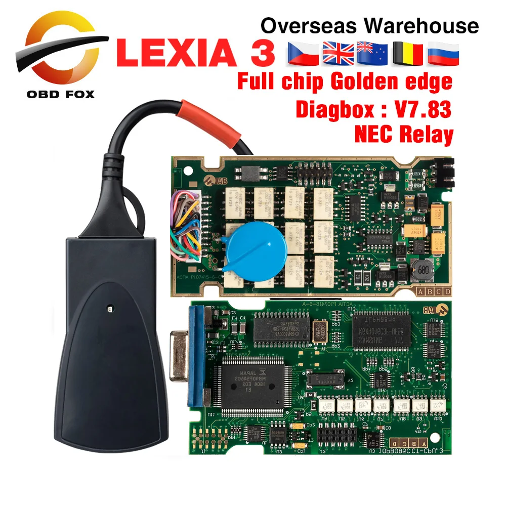 Lexia 3 полный чип Lexia3 V48/V25 новейший Diagbox V7.83 PP2000 прошивки 921815C Автомобильный