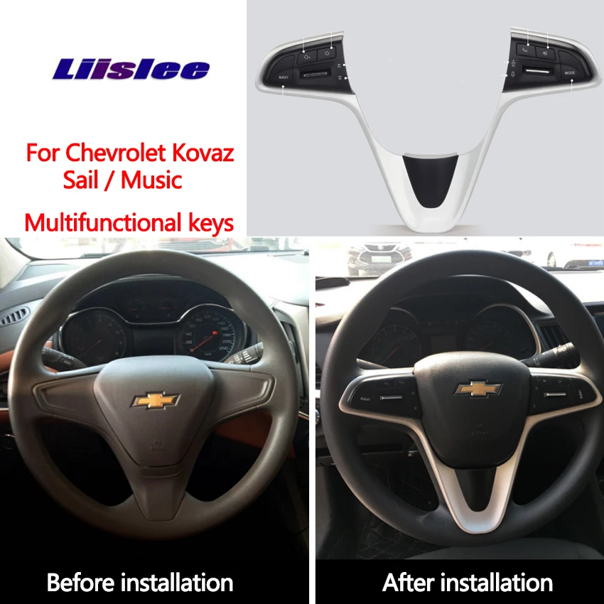 

Car multi-function steering wheel button for Chevrolet Cavalier/Sail /LeFeng RV modified Bluetooth wireless multi-function squa