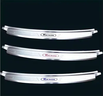 

Car Trunk Rearguard Covers Internal +External Decoration Bumper Accessories For Hyundai Tucson 2015 2016 2017 2018 Car-styling