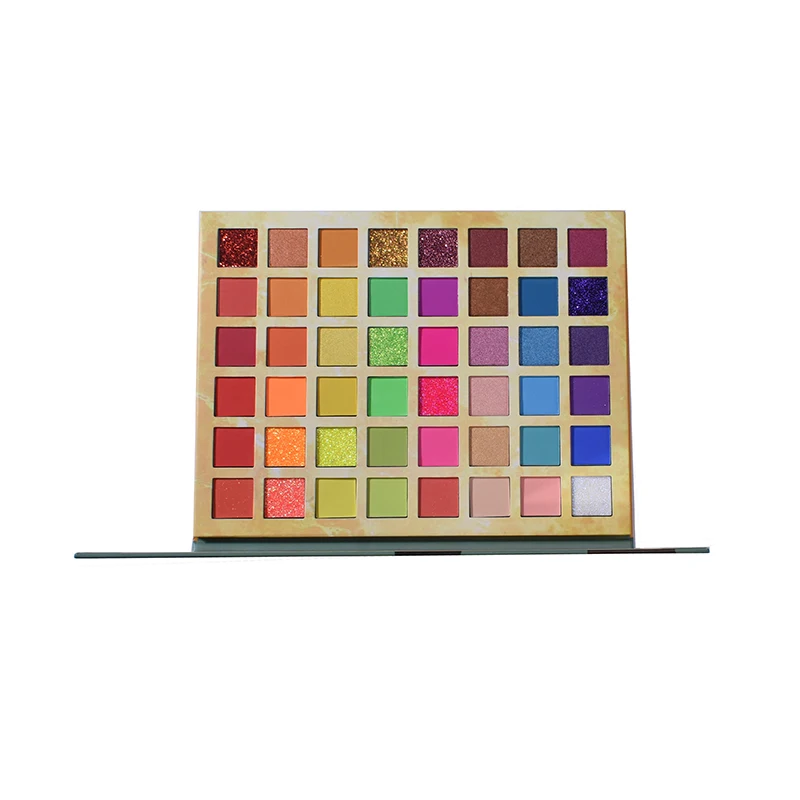 Новинка, дизайнерская, красивая, глазурованная, 48 цветов, палитра для макияжа, тени для век, палитра, блестящая, матовая, с высоким пигментом, палитра для макияжа