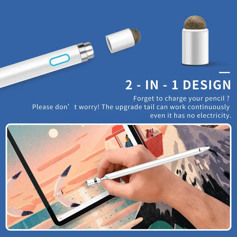 Stylus Pen For Android IOS For IPad Apple Pencil 1 2 Stylus For Android Tablet Pen Pencil For IPad Samsung Xiaomi Phone Dropship