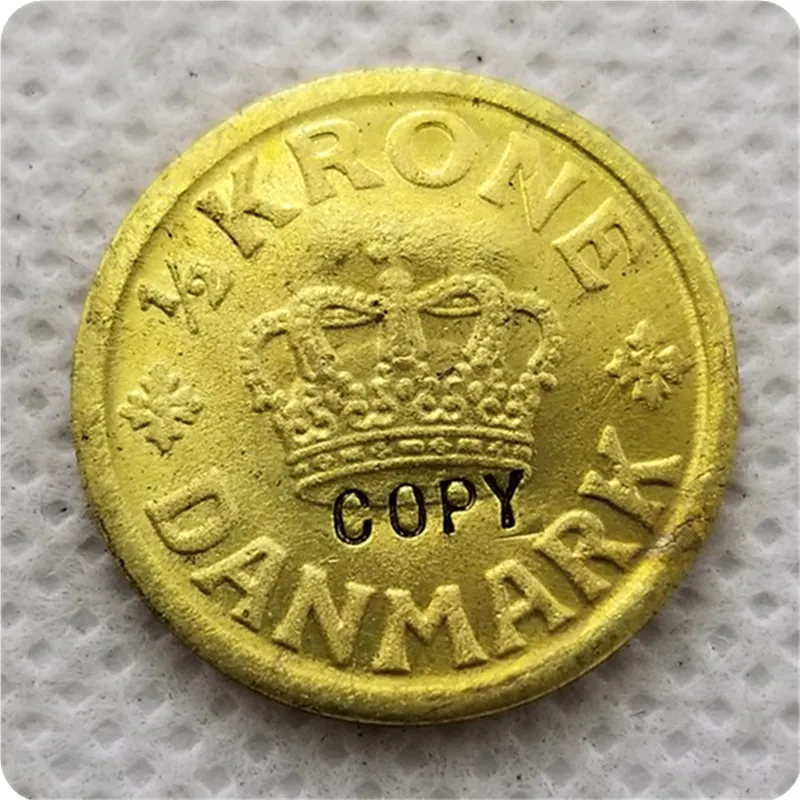 1939 Дания 1/2 крона копия памятные монеты-копия монет медаль коллекционные монеты |