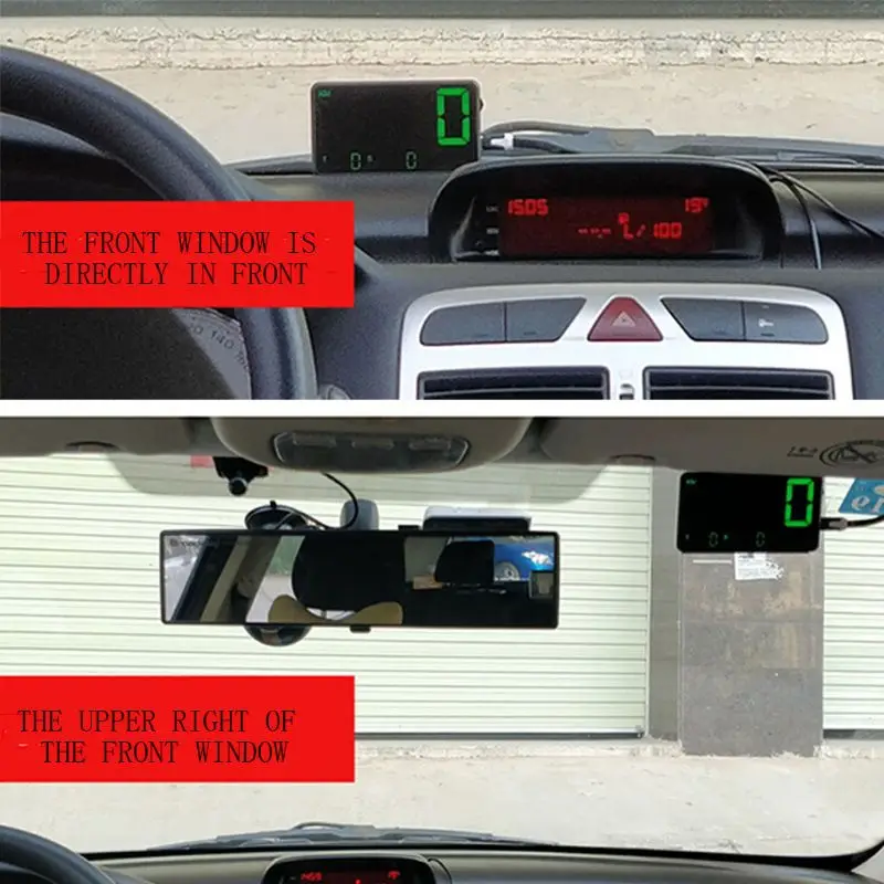 Мотоциклы Универсальный Цифровой Автомобиль HUD Дисплей gps скорость метр над скоростью U1JF