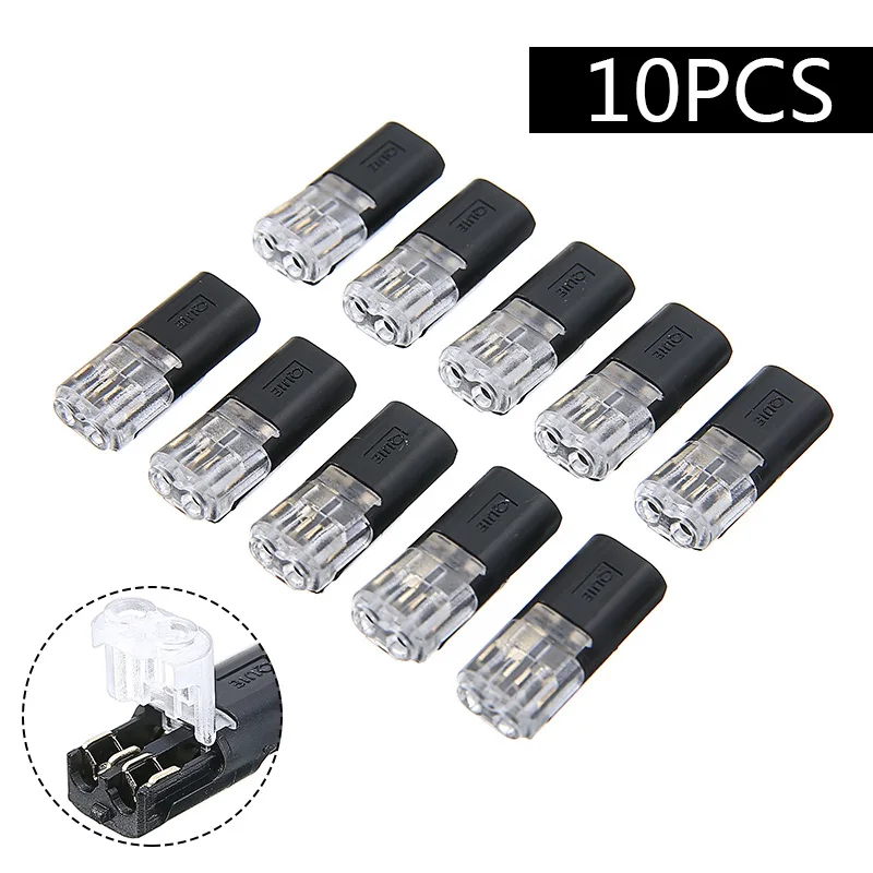 10Pcs 12V Wire Cable Snap Plug In Connector Terminal Connections Joiners For Car Auto TN99
