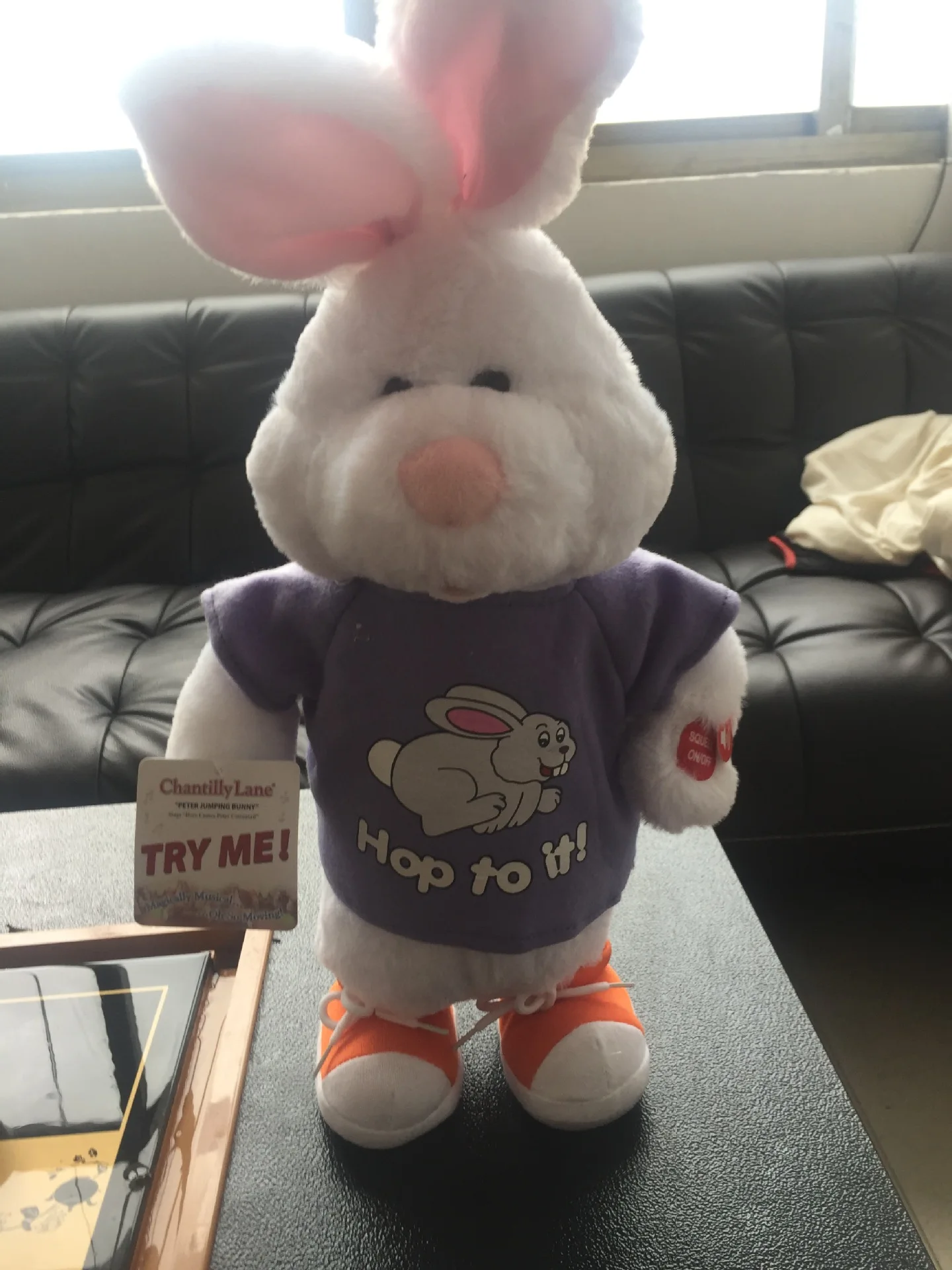 Электрические игрушки Peter Bunny Joy tiao tu плюшевые игрушки, поющие танцы подпрыгивающего кролика Peter