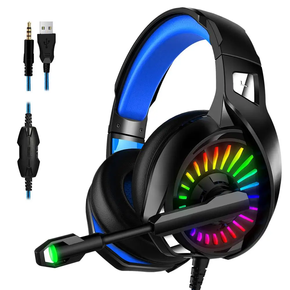 A20 Subwoofer Luminous Skin Friendly Wired Gaming Headset for Xbox PC PS Gamers