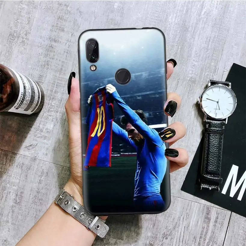 BA137-3 Месси черная крышка чехол для телефона для Xiaomi Redmi Note фотоаппаратов моментальной печати 8 7 7S 7A 6 S2 GO K20 Pro 6A mi 6X 5X A1 CC 9 8 Coque - Цвет: BA137-3