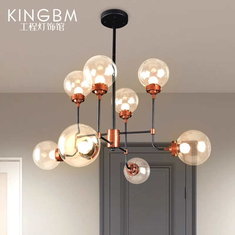 

American Simple Beanstalk Chandelier Industrial Retro Bar Counter Lamps Simple Personalized & Creative Living Room Restaurant Be