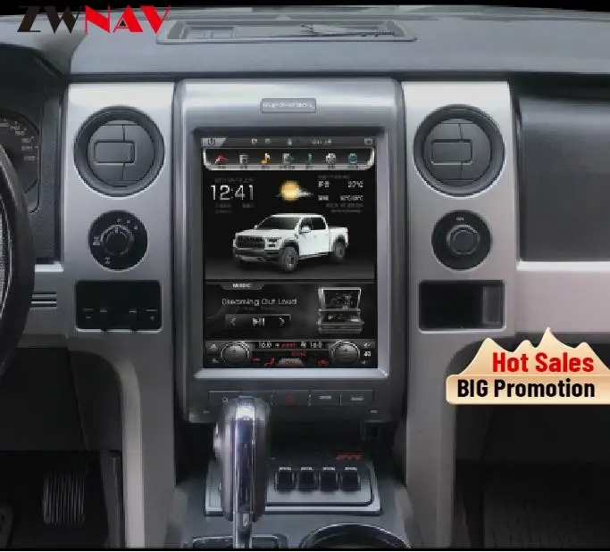 Вертикальный автомобильный dvd-плеер Tesla style Android 8 1 GPS Navi для Ford F150 2015-2018