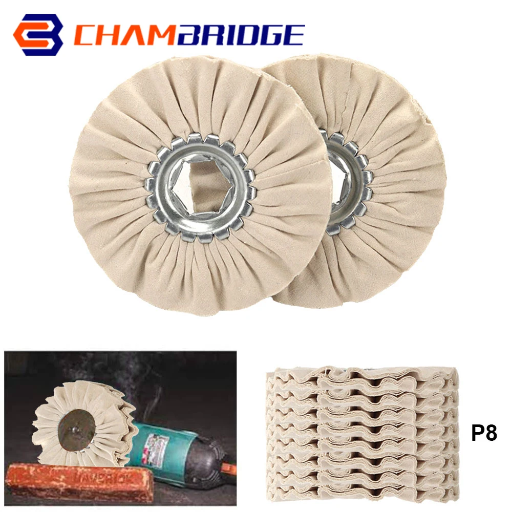 4 Inch Grinding Wheel Airway Buffing Pads Cotton 100mm Metal Polishing