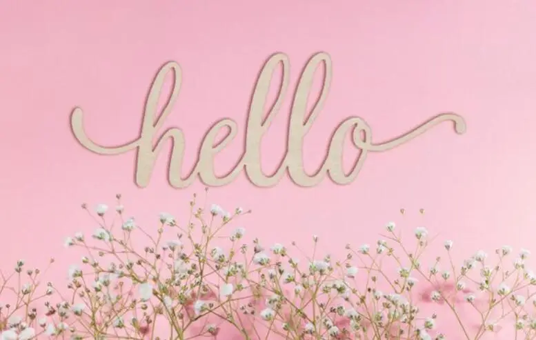 Hello Script деревянный знак Hello Знак Лазерная резка древесины знак деревянные поделки украшение свадебный Декор курсивный приветствие знак
