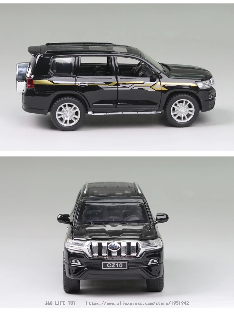 1:32 PRADO SUV Игрушечная машина металлическая игрушка Diecasts& игрушечный Транспорт модель автомобиля высокая имитация автомобиля игрушки для детей Рождественский подарок