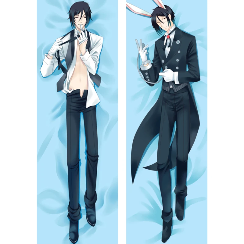 Japanese Anime Dakimakura Kuroshitsuji Black Butler Sebastian Ciel Hugging Body Pillowcase Bed Pillow Case Long Cushion Cover