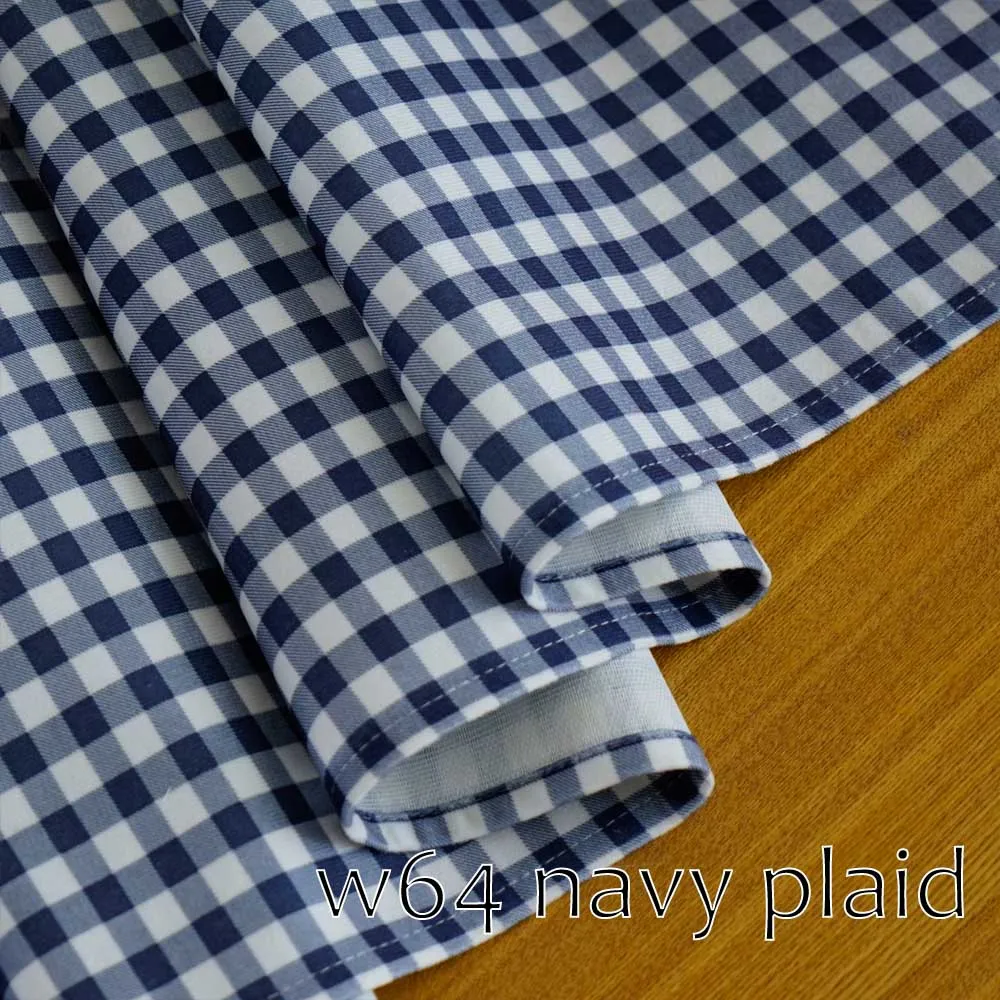 w64 navy plaid S Современный Декор для дома розовый темно-синий черный цвет плед стержень карман толстый Гладкий плюшевый кухня окна двери балдахин шторы - Цвет: w64 navy plaid S