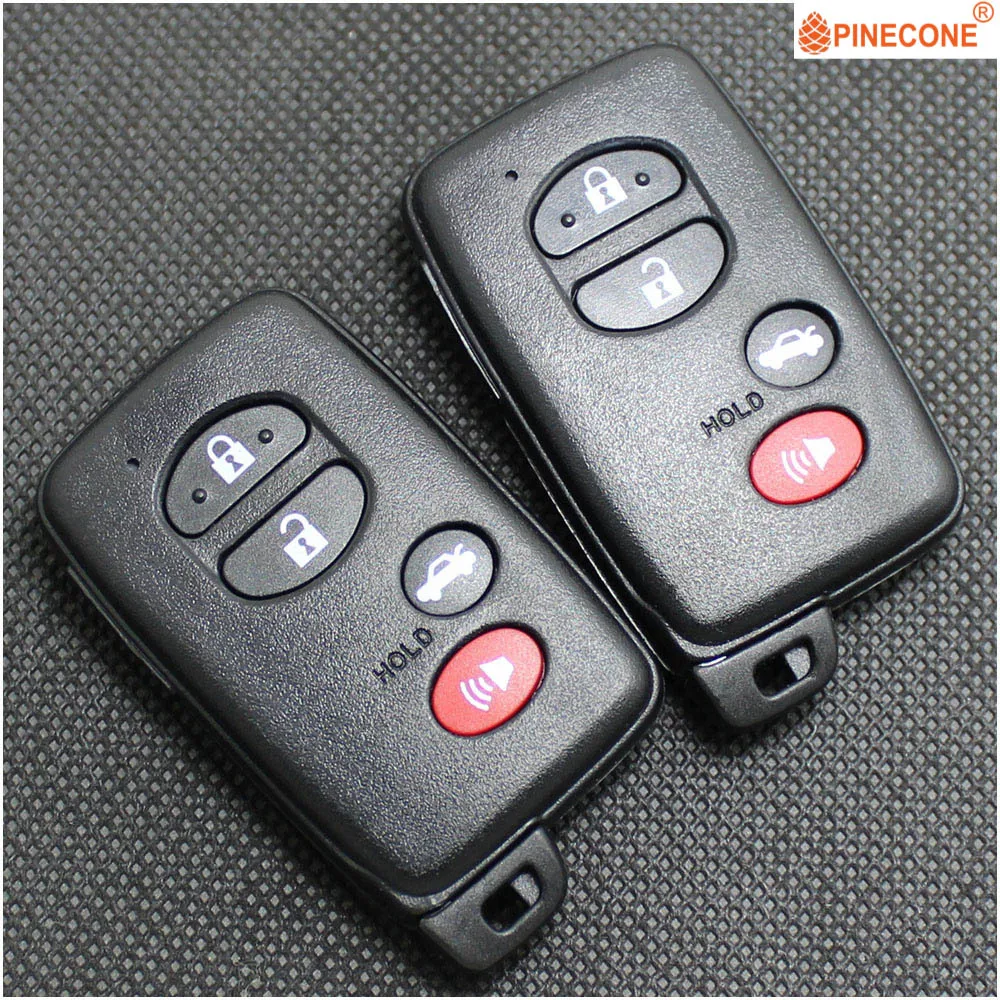 PINECONE для TOYOTA CAMRY COROLLA HIGHLANDER VENZA AVALON Автозапуск 3+ 1 кнопка Замена Автомобильный смарт ключ-Брелок чехол